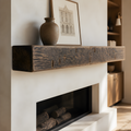 Solid Beam Fireplace Mantel