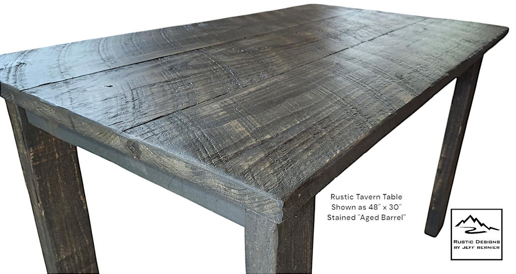 Rustic Tavern Restaurant Tables