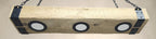 Rustic wood barn beam chandelier 8" x 4"