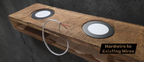 rustic wood wall mount kitchen or bath bathroom vanity light lamp made with distressed reclaimed look wood