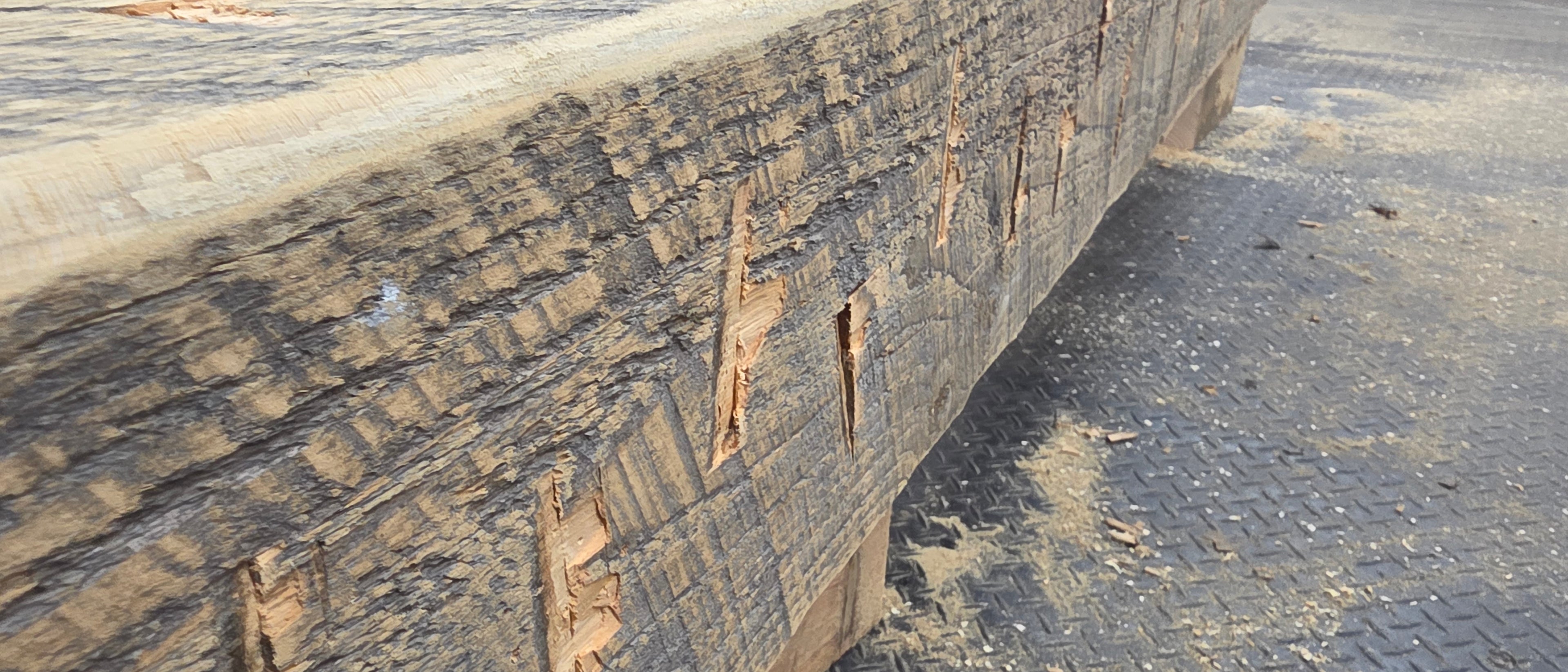Solid Beam Fireplace Mantel