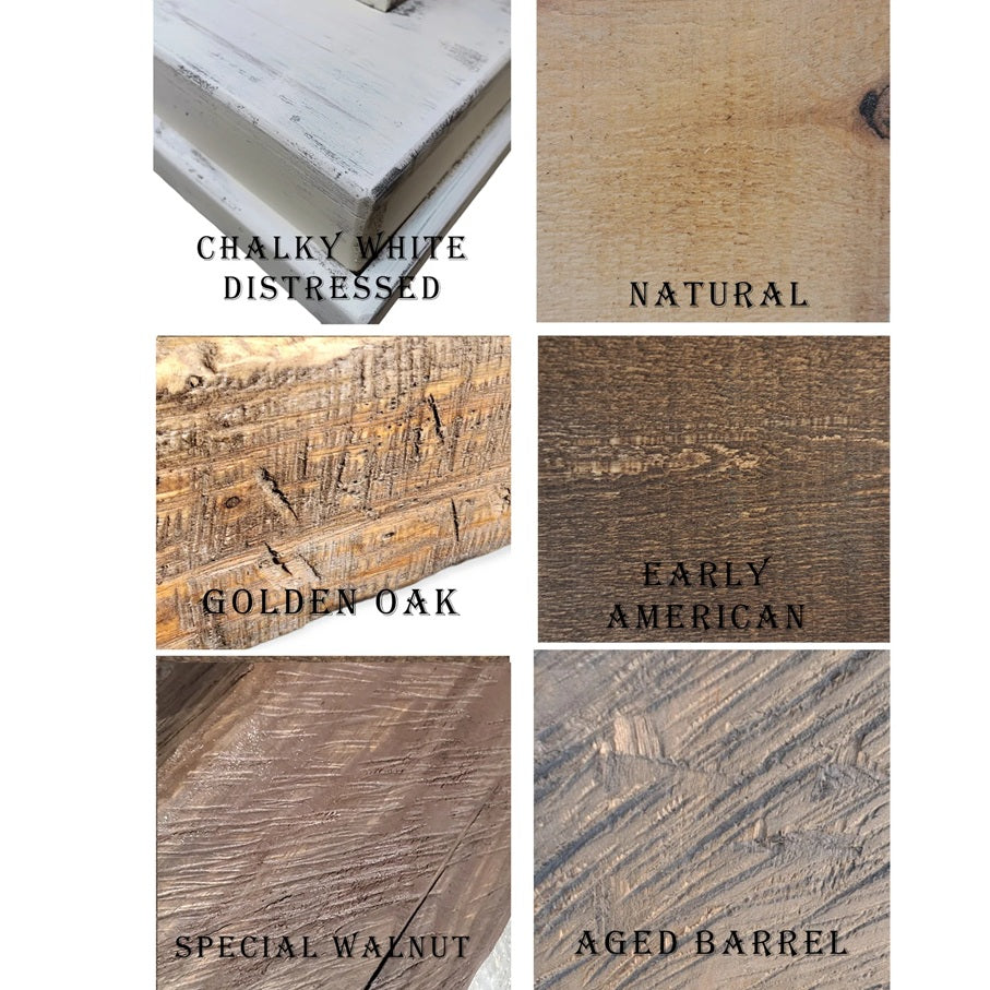 Rustic Wood Fireplace Mantel