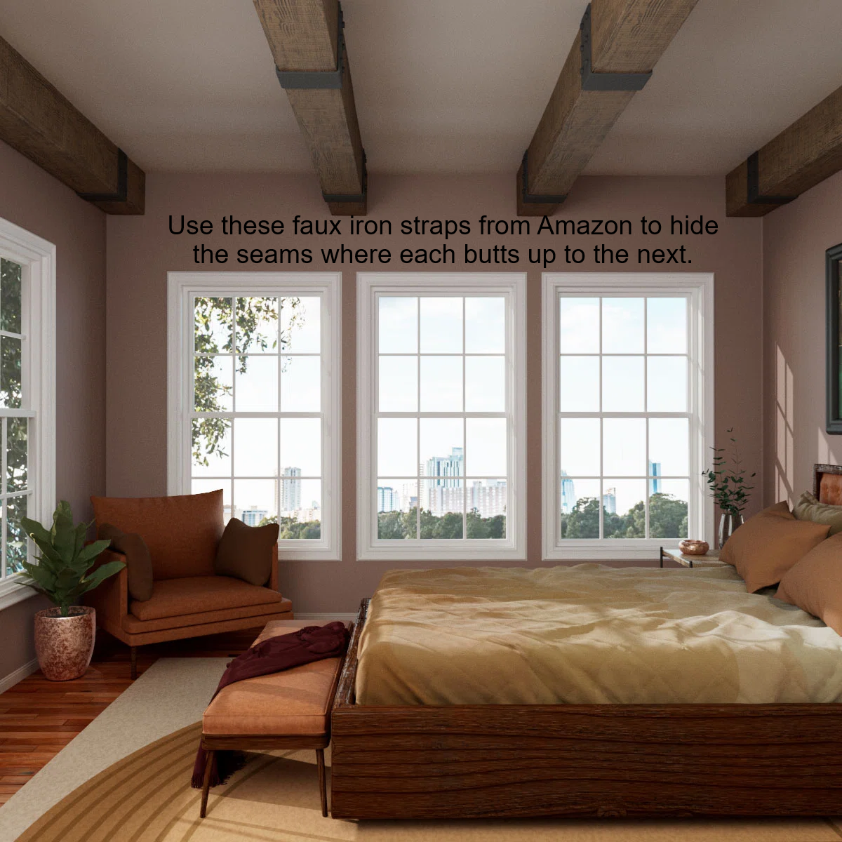 Exposed Architectural Ceiling Beams